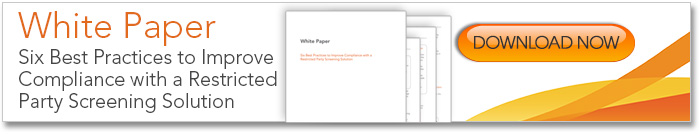 Restricted Party Solution Best Practices White Paper
