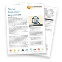 Amber Road Global Post Entry Adjustment Brochure-LP